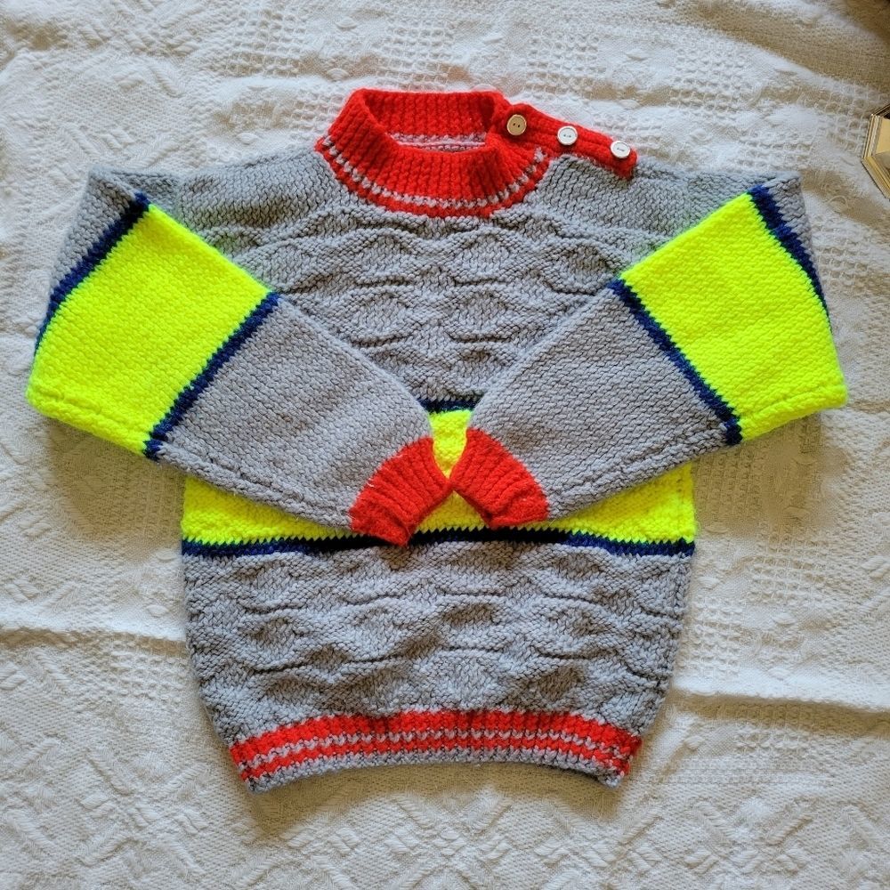 Handmade Kids Wool Knit Sweater